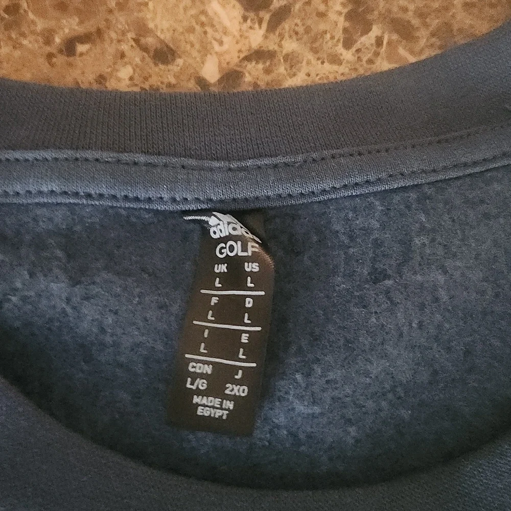 NWT Blue Adidas Sweater - Picture 3 of 4